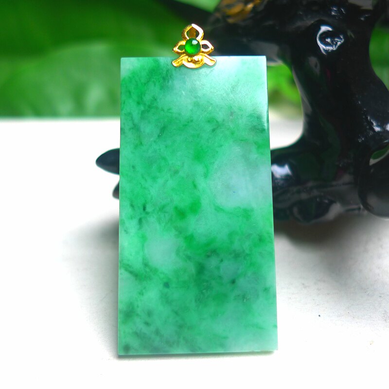 天然缅甸翡翠A货老坑正品18k缅甸翡翠