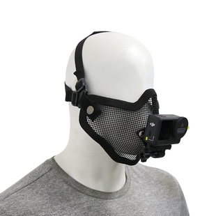 gopro大疆Action运动相机战术面罩支架 试车第一视角拍摄手机通用