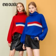 Áo len nữ cổ cao mới của Yihua Ou Xiu 2018 - Áo / áo thun