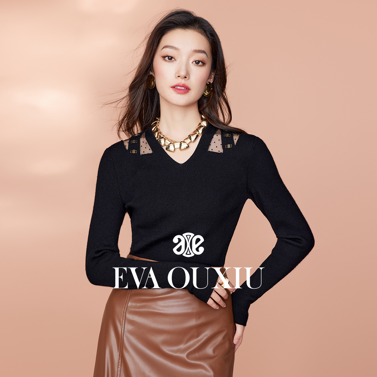 EVAOUXIU/伊华欧秀通勤风修身