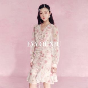 伊华欧秀连衣裙 OUXIU EVA 51WAQ5035 限时直降