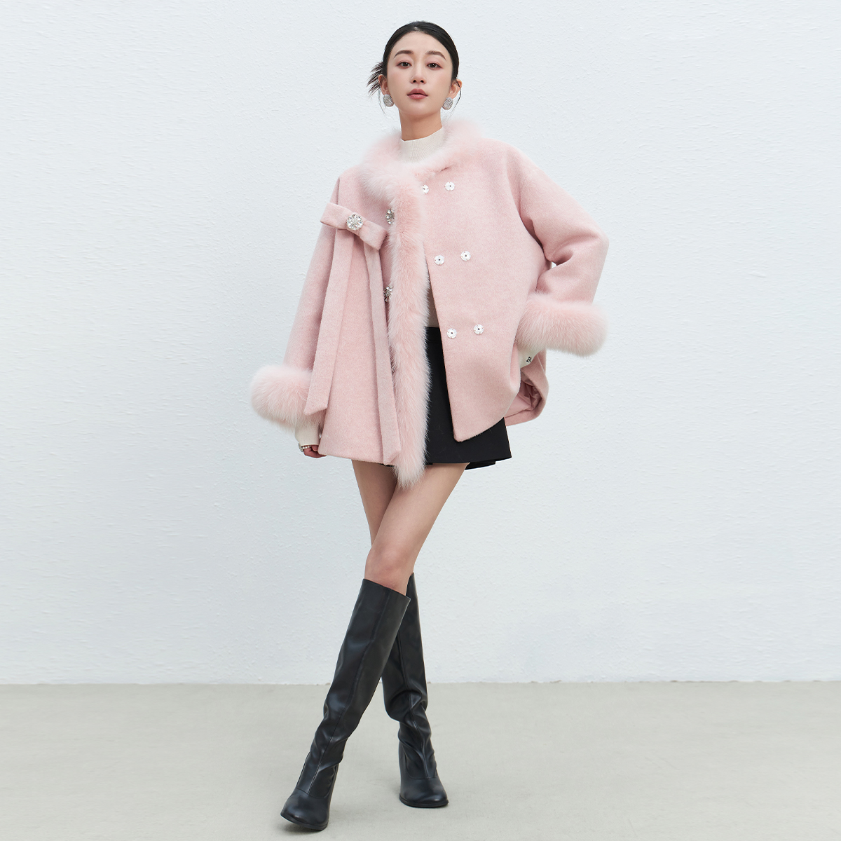 【添添kindiy】EVA OUXIU/伊华欧秀小香风羽绒服45WLS5785