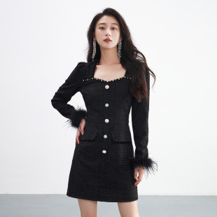 OUXIU EVA 伊华欧秀连衣裙45KAQ5578 限时直降