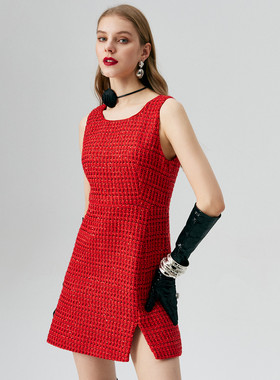 【限时直降】伊华欧秀小香风连衣裙41WAQ4358