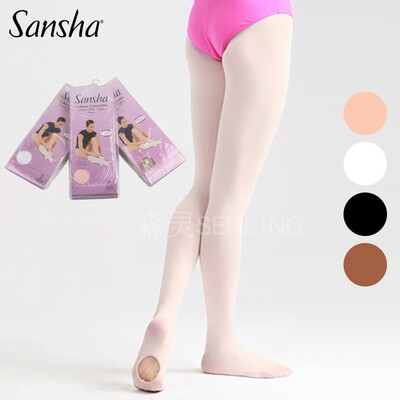 正品Sansha三沙练功袜芭蕾舞连裤袜成人ballet舞蹈袜考级训练大袜
