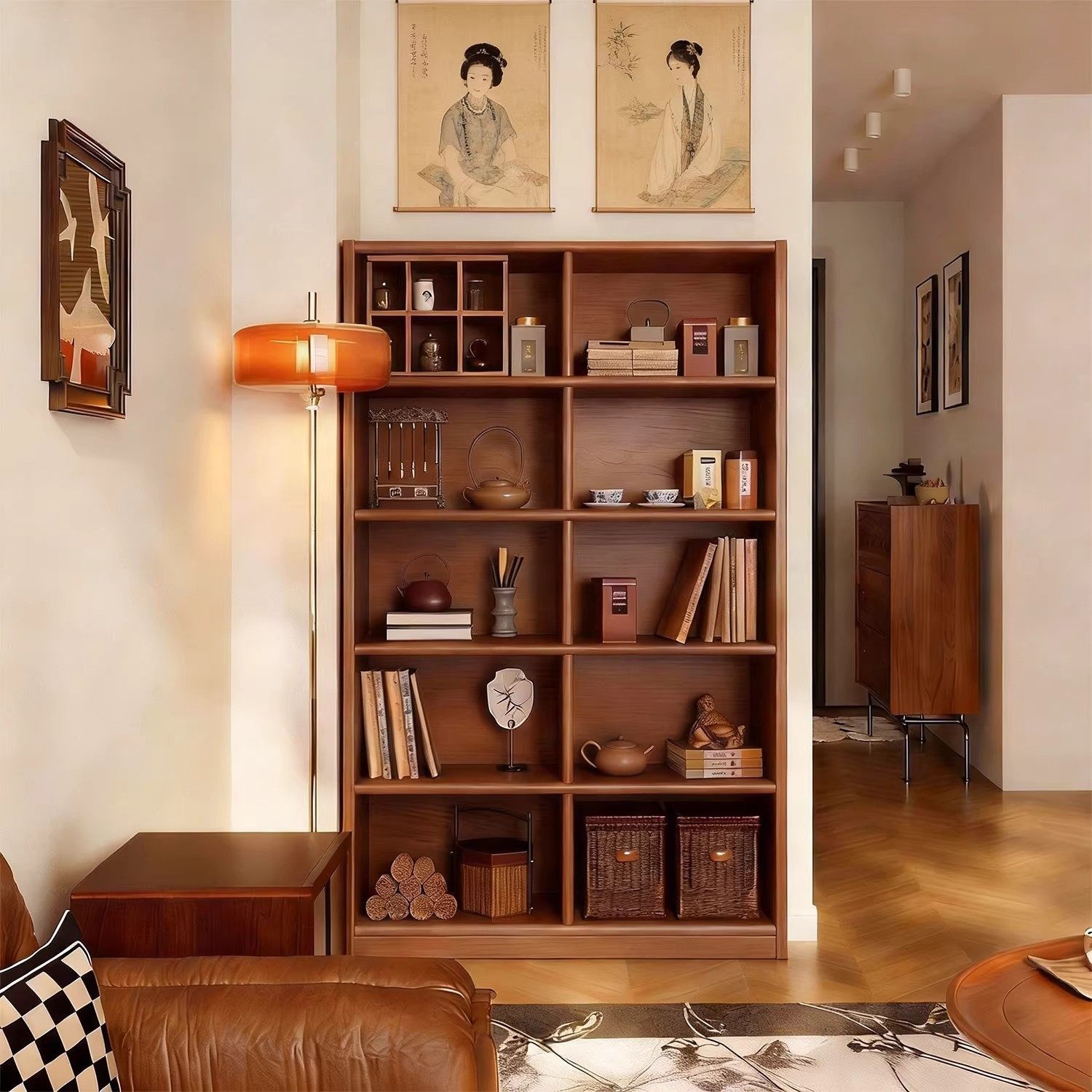 实木沙发边置物柜靠墙一体边柜卧室储物柜落地多层展示柜靠墙窄架,住宅家具,搁板/置物架/家用陈列架,淘宝优惠券,粉丝福利购,淘宝优惠卷