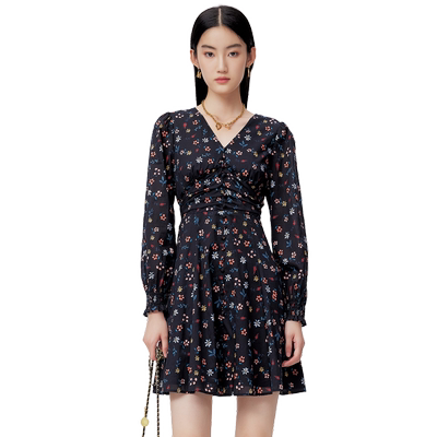 Migaino曼娅奴碎花连衣裙