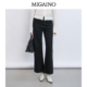 Migaino曼娅奴女装 MQ12NC012 街头风高腰显瘦百搭微喇牛仔裤 春季 款