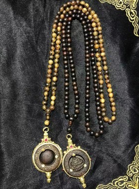 天原牛角大日如来佛吊坠牛角木吊坠挂件项链毛衣链