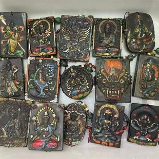 陨铁镶宝石挂件镶嵌青金石绿松石佛像法器瑞兽方牌等造型