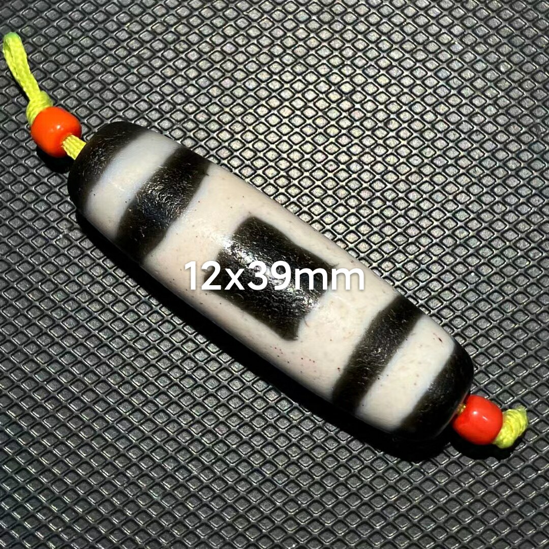 精品朱砂天地山水天珠品相佳包浆油润爆满颗粒朱砂风化细腻老xy9