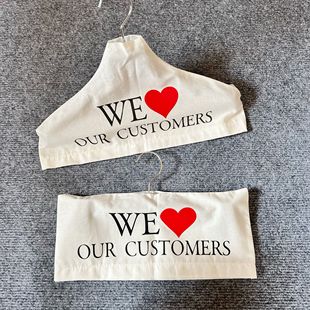 衣架布套定制衣架罩子防尘罩服装店衣架防滑布罩棉麻衣架防刮布套