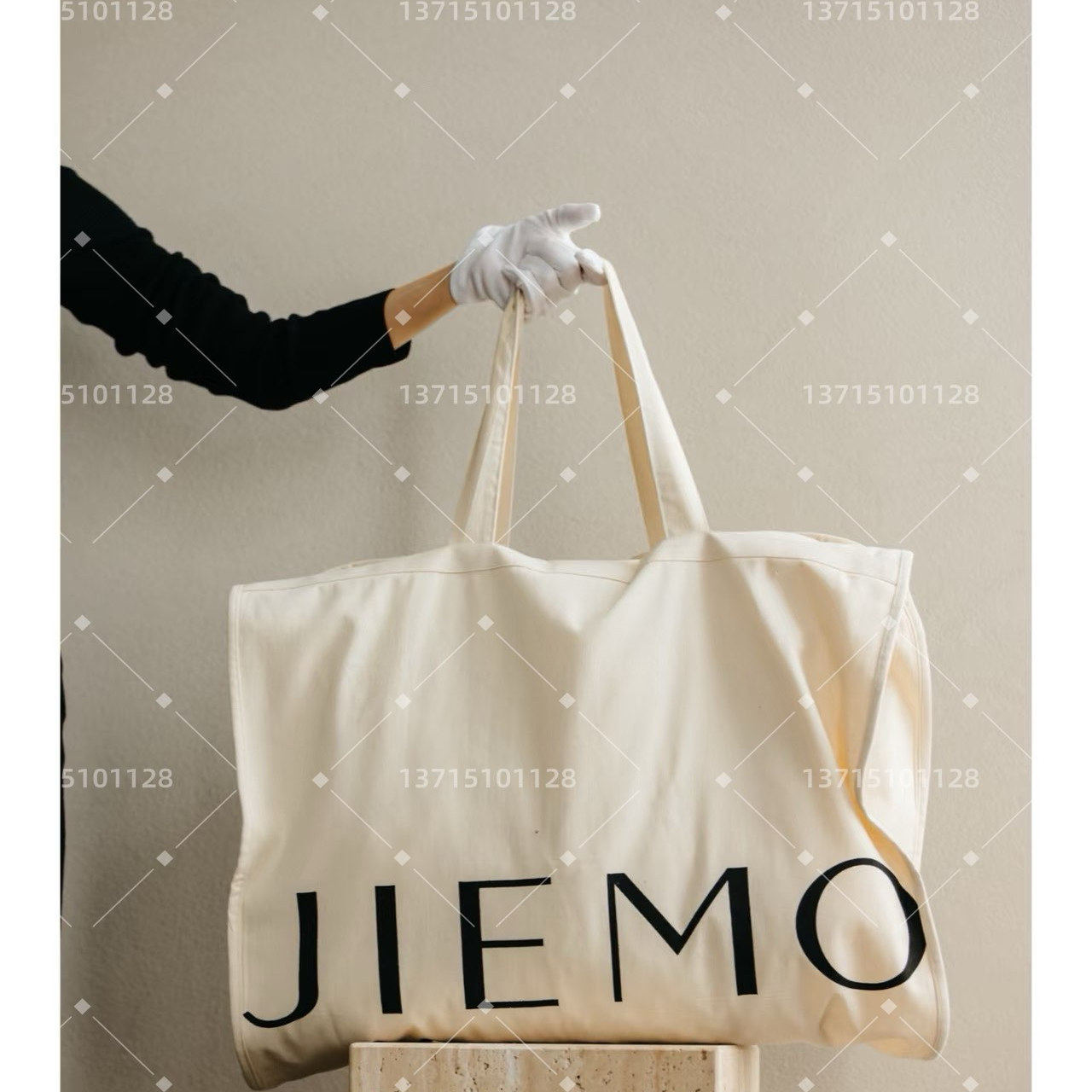 棉布婚纱袋小批量定制礼服防尘袋三折易携带棉布高品质婚纱包装袋