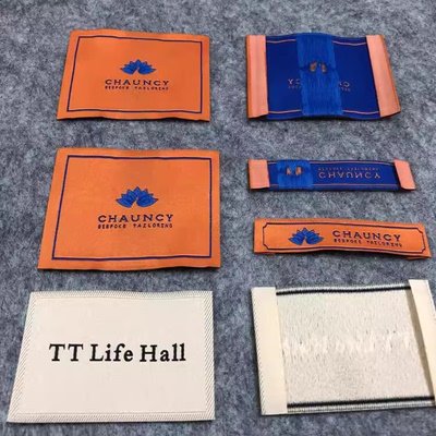 现货品牌面料标商标衬衫领标定制