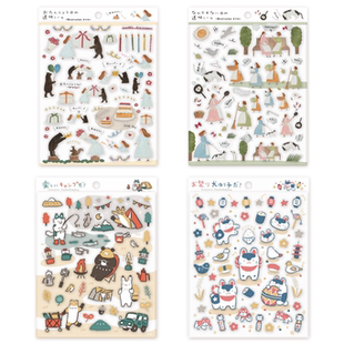 女孩布川爱子高旗necktie cozyca表现社透明贴纸 蘑菇屯 日本进口