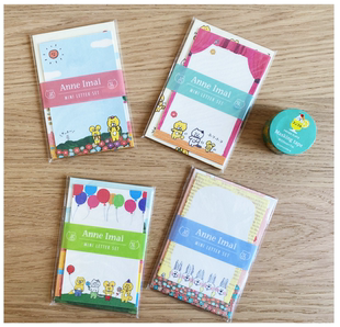 蘑菇屯 日本进口 Anne Imai今井杏趣味搞怪插画便签信封 便笺便条
