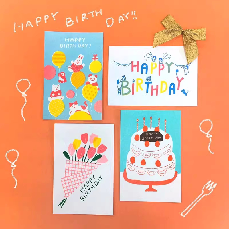 日本古川纸工复古明信片贺卡