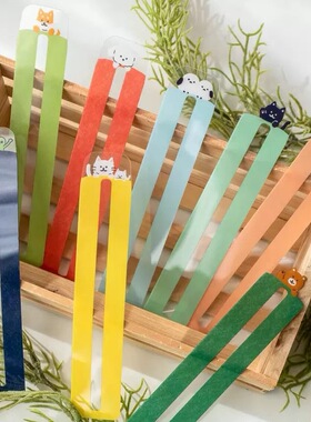 蘑菇屯 日本进口 古川纸工Hontowatashi系列限定动物造型透明书签