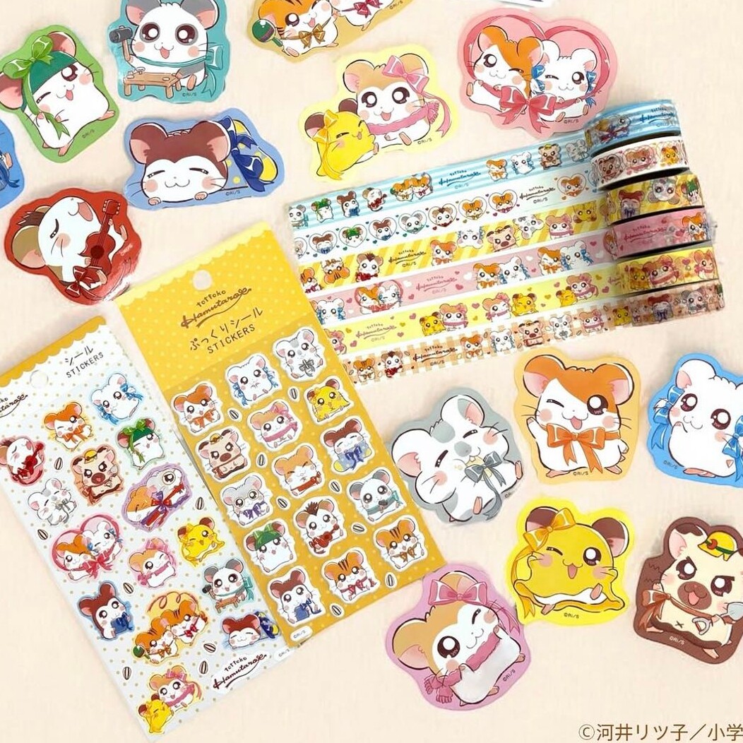 日本哈姆太郎胖胖小老鼠贴纸胶带