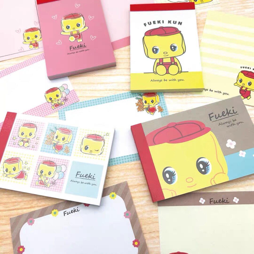 蘑菇屯 日本进口 Fueki不易糊小黄鸭小黄狗迷你便签本小本子