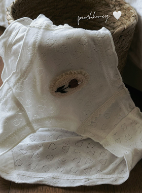 手工刺绣fafa  莫里斯花园的少女 纯棉内裤中腰婴儿棉