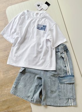 短袖+牛仔裤套装帅气