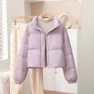 2025新款短款立领小个子羽绒服女秋冬季巨好看冬装面包服女款外套