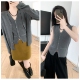 外套叠穿上衣25早春新品 针织马甲羊毛混纺开衫 两件套 通勤老钱风