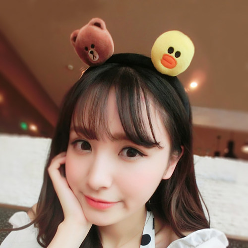ins少女心小熊发箍可爱卖萌洗脸