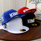 韩版 儿童帽子春秋平檐帽男女童宝宝棒球帽夏皇冠平沿嘻哈街舞帽潮