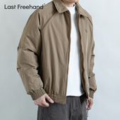 户外防泼水工装 LFH写意 冬季 复古翻领刺绣棉衣男休闲保暖外套夹克