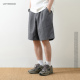 全棉透气水洗做旧夏季 薄款 休闲短裤 LFH写意 男日系宽松简约五分裤