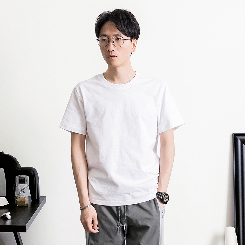 男春夏圆领男士短袖
