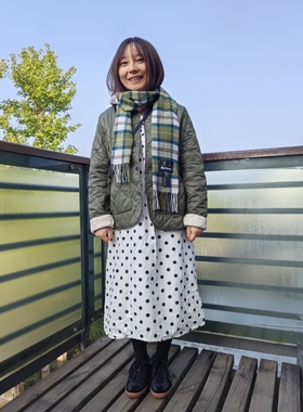 断码清仓现货Barbour Deveron加绒羊羔绒棉服女棉衣大码女装外套