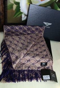 上海现货英国正品Bentley宾利围巾高端配货纯羊绒围巾披肩