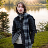 上海现货英国Barbour Annandale安娜女士绗缝菱格棉服LQU0475