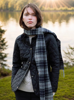 上海现货英国Barbour Annandale安娜女士绗缝菱格棉服LQU0475