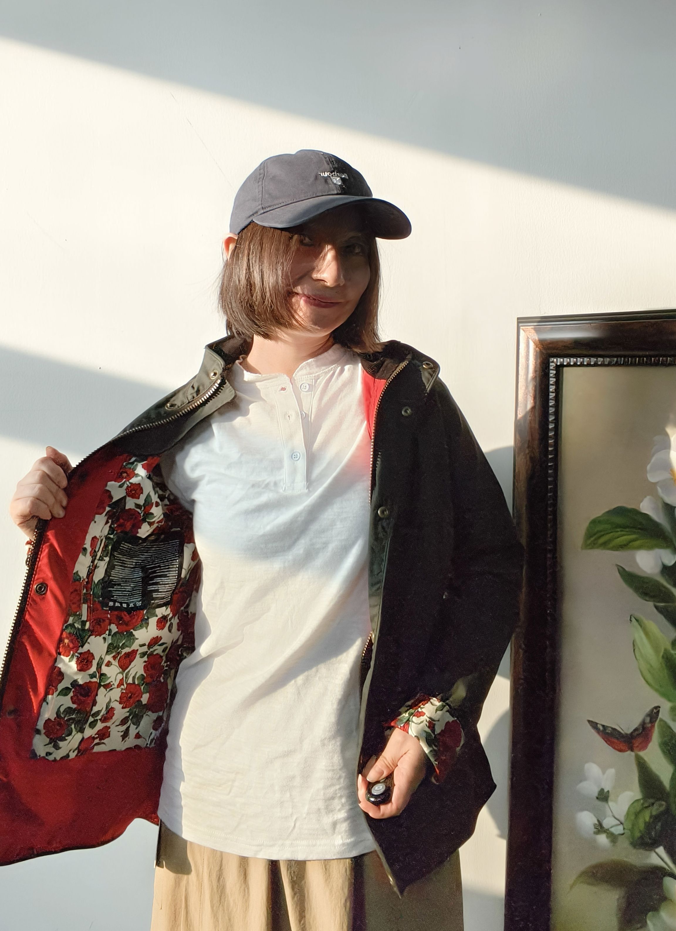 上海现货barbour beadnell女士油蜡外套涂蜡上衣玫瑰花园系列风衣