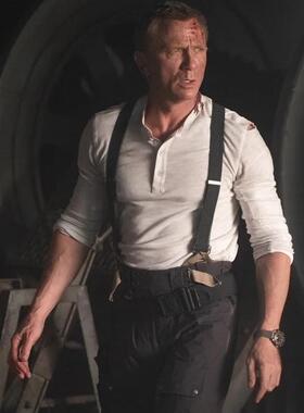 现货Castle of Scot亨利领竹节棉复古长袖白T恤打底衫内衣007邦德