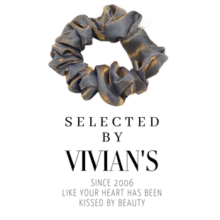 大肠卷发绳皮筋马尾大肠发圈 幻彩光泽 Vivian s优雅真丝丝麻发圈