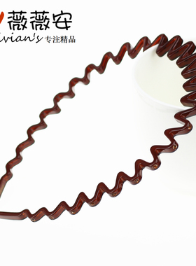 法国佩妮Chaplet正品 波浪水钻发箍压发发卡头箍仅顶部带钻