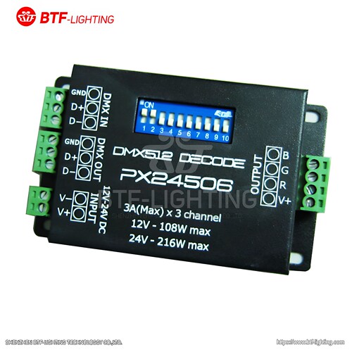 px24506灯带rgb舞台驱动解码器
