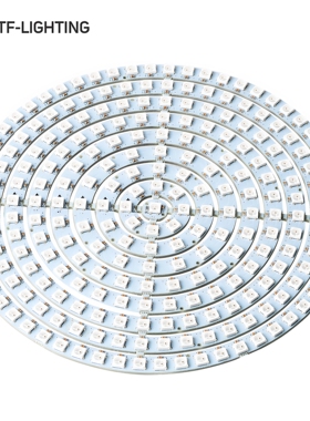 LED37位93位241位WS2812b 5050RGB内置全彩驱动圆形开发板5V灯环