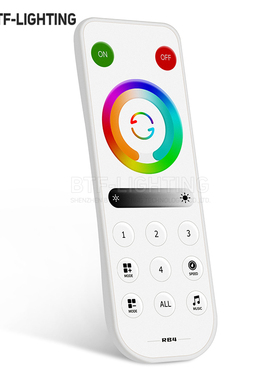 2.4G触摸遥控器RGBW无线RF双色温分组音乐需要搭配SP63系列86面板