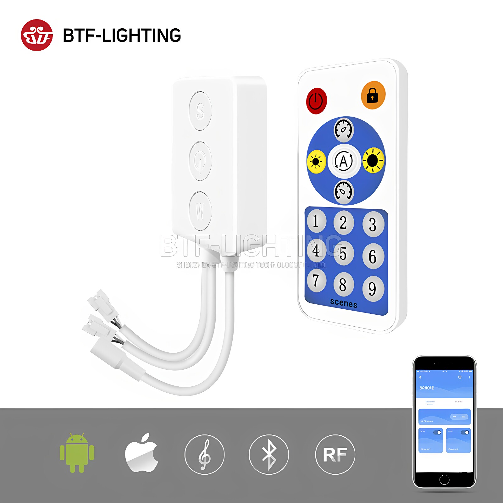 LED灯控全彩RGB灯蓝牙APP控制器图片