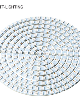 LED37位93位241位WS2812b 5050RGB内置全彩驱动圆形开发板5V灯环