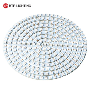 LED37位93位241位WS2812b 5050RGB內(nèi)置全彩驅(qū)動(dòng)圓形開(kāi)發(fā)板5V燈環(huán)