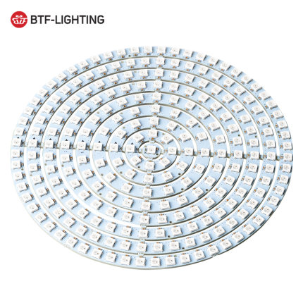 LED37位93位241位WS2812b 5050RGB内置全彩驱动圆形开发板5V灯环
