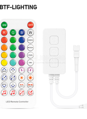 超值SP611E全彩LED灯带支持蓝牙APP兼红外IR遥控音乐幻彩灯控制器