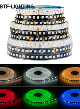 LED灯带5050RGBCW五合1冷暖白光贴片高亮灯珠室内装饰灯12V软灯条